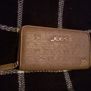 Joe's Jeans Perforated Zip Around Wallet